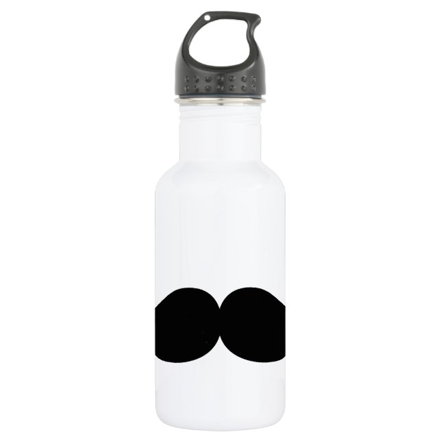 Mustache Trinkflasche (Vorderseite)