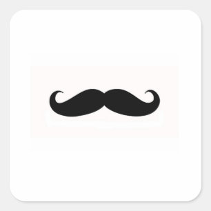 Mustache Umschlag Aufkleber