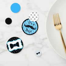 Mustache und Bow Krawatte Boy Baby Shower Confetti