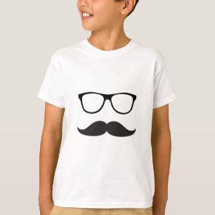 Mustache und Brille T-Shirt