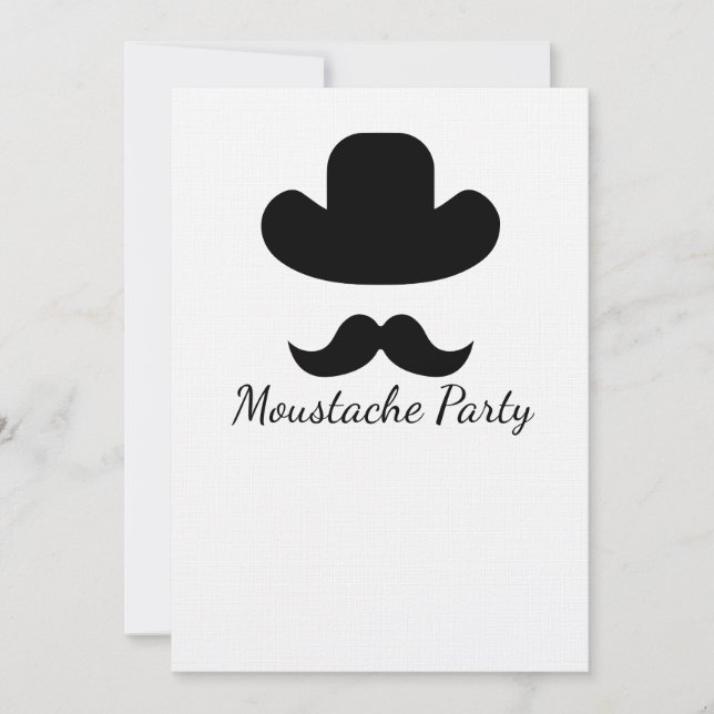 Mustache und Hut (Vorderseite)