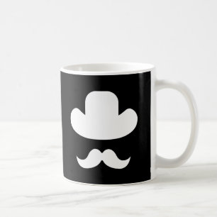 Mustache und Hut Tasse