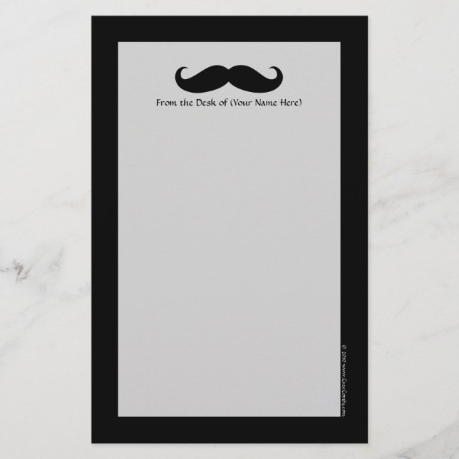 Mustache verkleidet lustiges Schnurrbart Gesichtsh Briefpapier (Vorderseite)