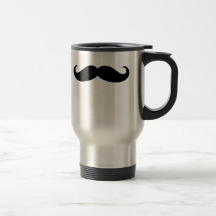 Mustache verkleidet lustiges Schnurrbart Gesichtsh Reisebecher