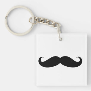 Mustache verschleiert Funny Schlüsselanhänger