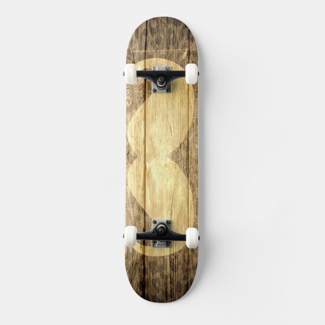 Mustache Vintag Wood #2 Skateboard (Vorderseite)