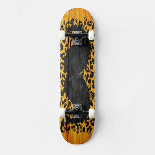 Mustache Vintage Wood #3 Skateboard