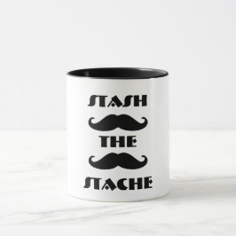 Mustache Vintages lustiges Zitat Tasse