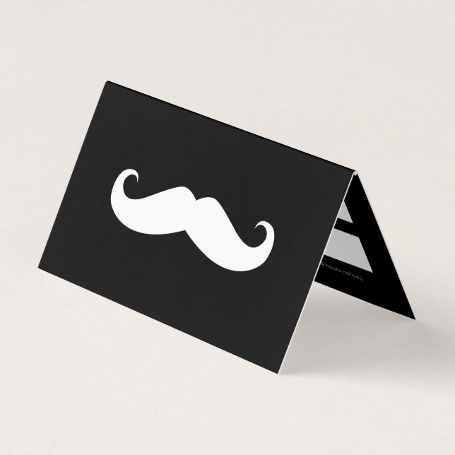 Mustache Visitenkarten (Vorderseite)