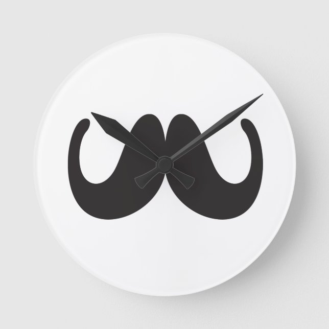 Mustache Wall Uhr (Vorderseite)