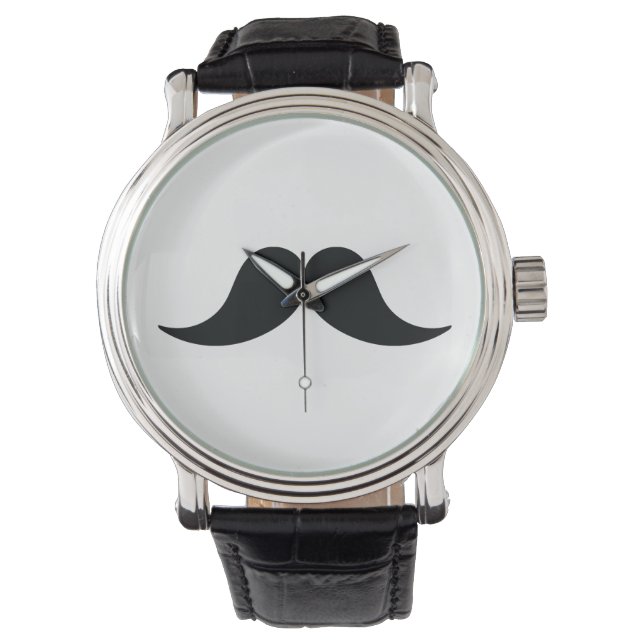 Mustache Watch Armbanduhr (Vorderseite)