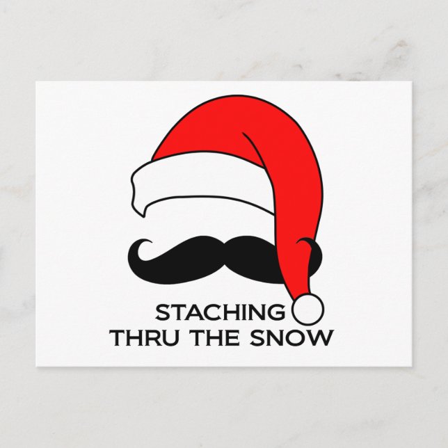 Mustache Weihnachten - Den Schnee ersticken (Vorderseite)