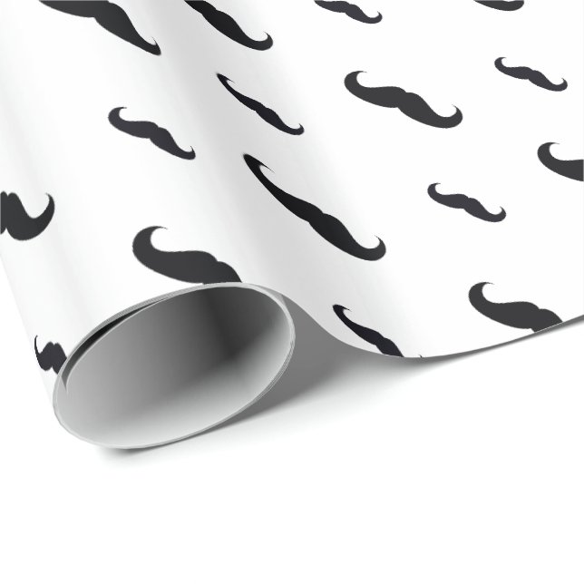 Mustache Wrapping Paper Geschenkpapier (Rolleneckpunkt)