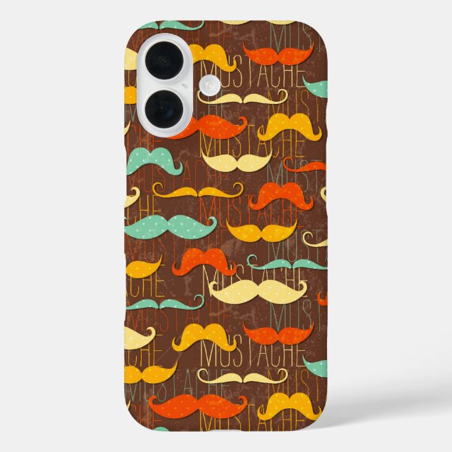 Mustaches Case-Mate iPhone Hülle (Rückseite)