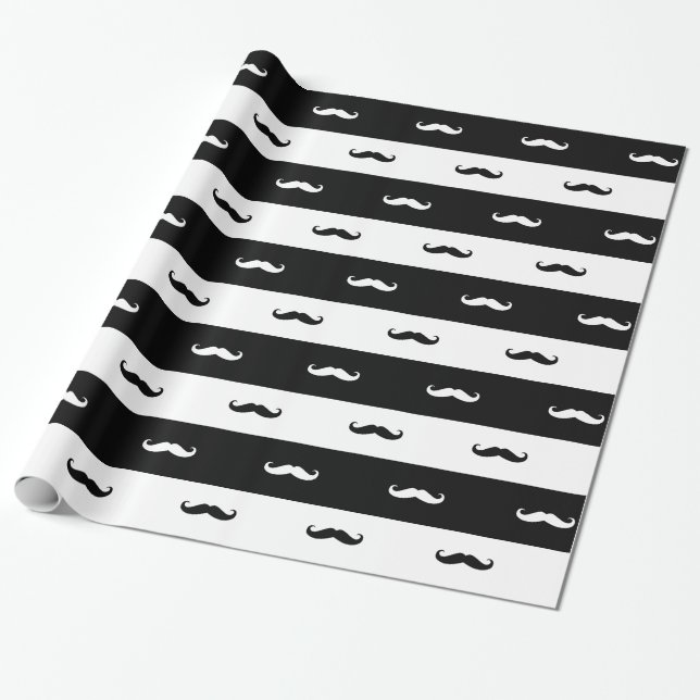 Mustaches Geschenkpapier (Ungerollt)