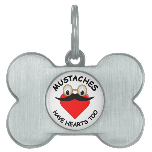 Mustaches haben auch Herz Tiermarke (Vorderseite)