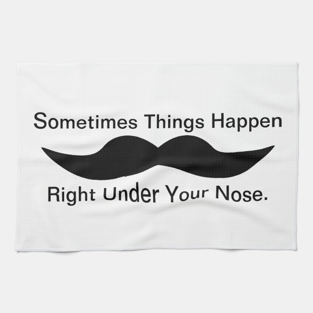 Mustaches Happen Handtuch (Horizontal)