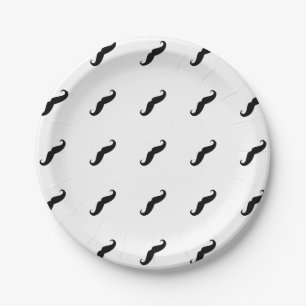 Mustaches Pappteller