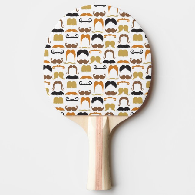 Mustaches Ping Pong Paddle Tischtennis Schläger (Vorderseite)