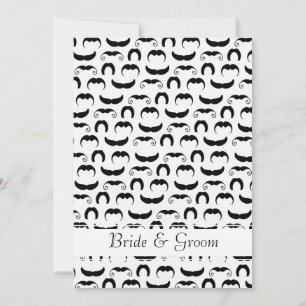 Mustaches Wedding Einladung