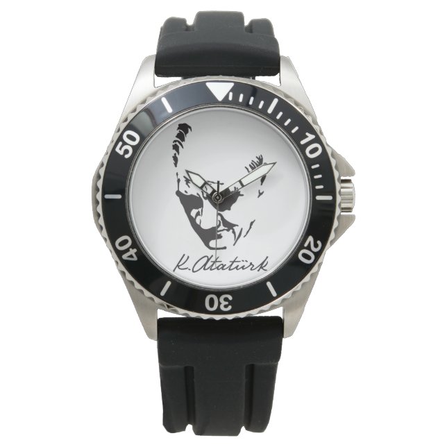 Mustafa Kemal Ataturk Armbanduhr (Vorderseite)