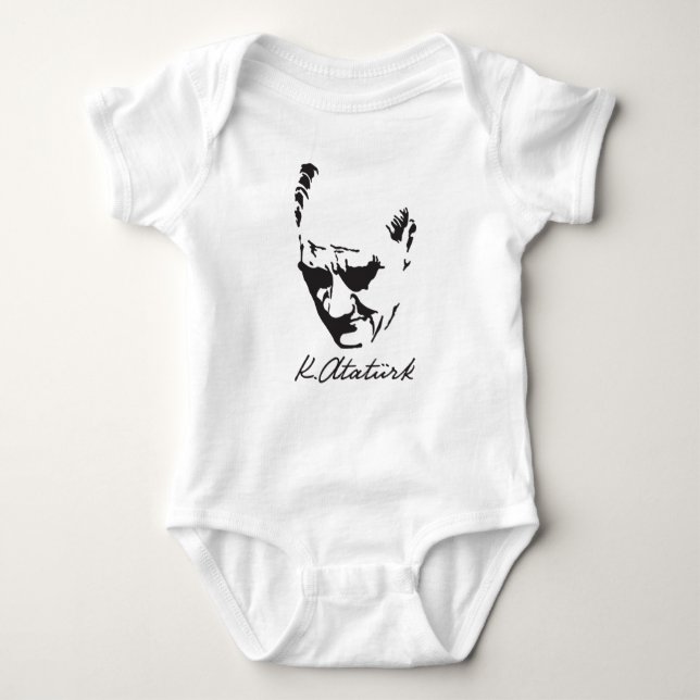 Mustafa Kemal Ataturk Baby Strampler (Vorderseite)
