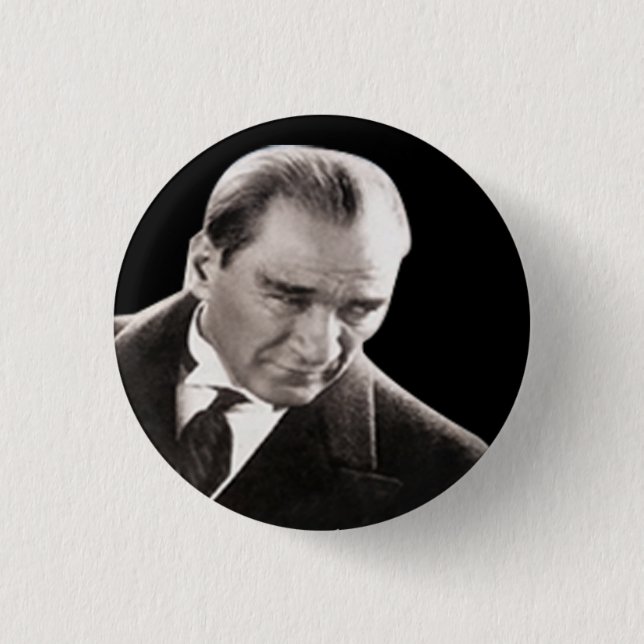Mustafa Kemal Ataturk Button (Vorderseite)