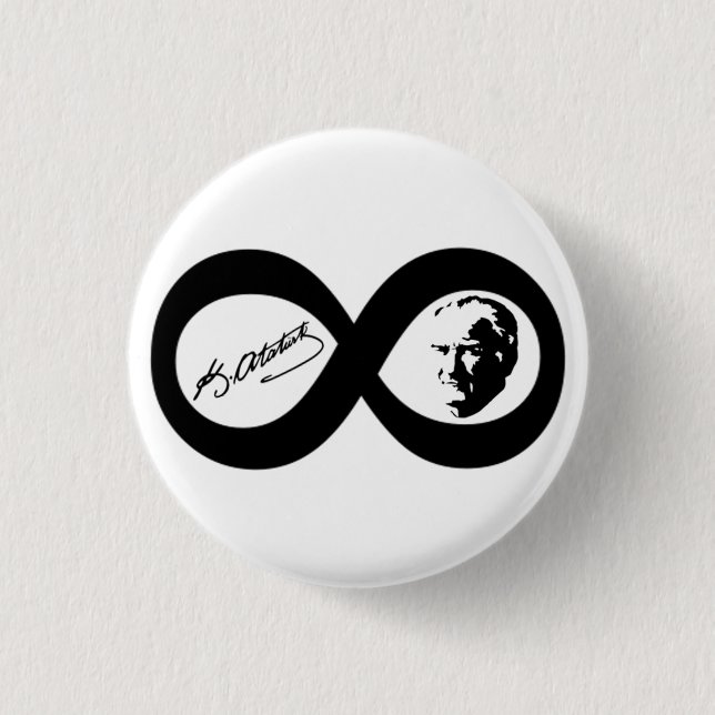 Mustafa Kemal Ataturk Button (Vorderseite)
