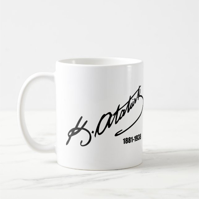 Mustafa Kemal Ataturk Kaffeetasse (Links)
