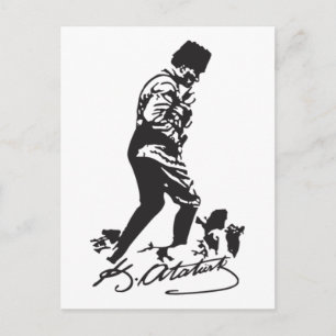 Mustafa Kemal Ataturk Postkarte