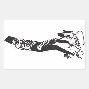 Mustafa Kemal Ataturk Rechteckiger Aufkleber