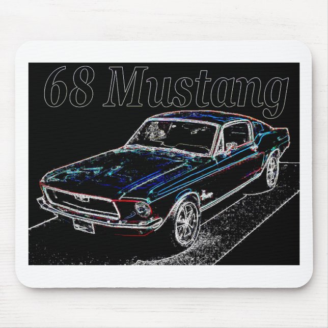 Mustang 68 mousepad (Vorne)