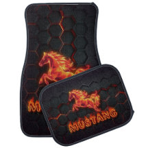 Mustang, Auto, Matten, Teppichboden, Feuer