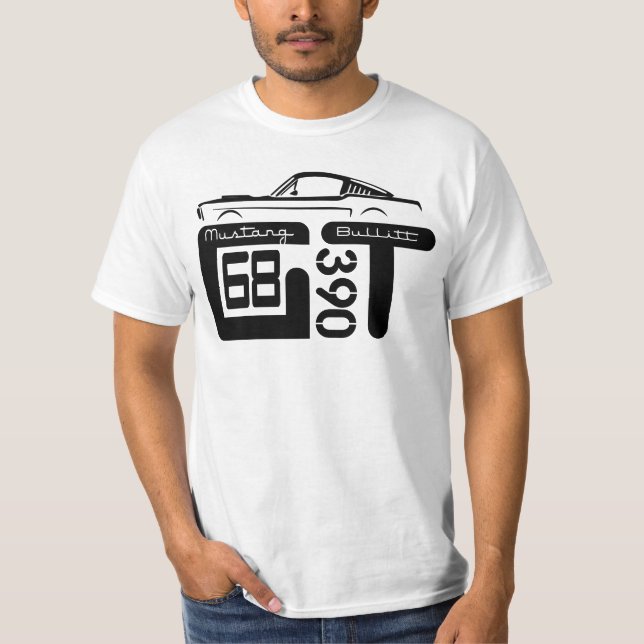  Mustang Bullitt T-Shirt (Vorderseite)