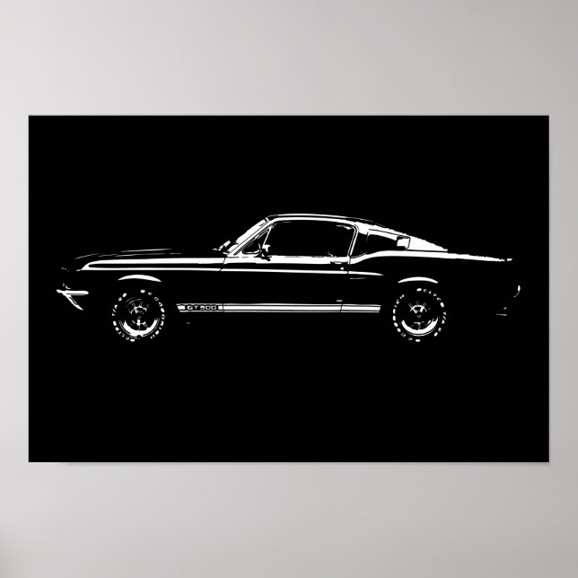 Mustang Car Poster (Vorne)