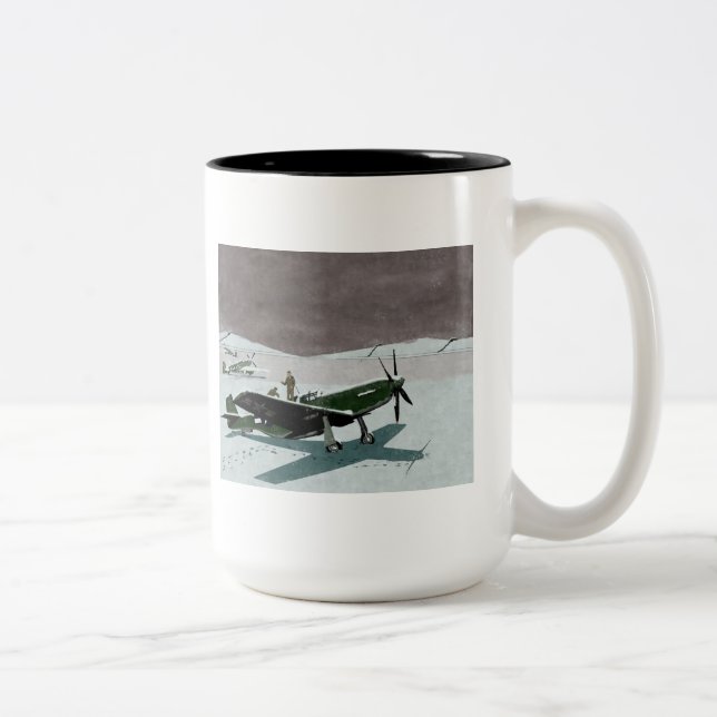 Mustang Design Zweifarbige Tasse (Rechts)