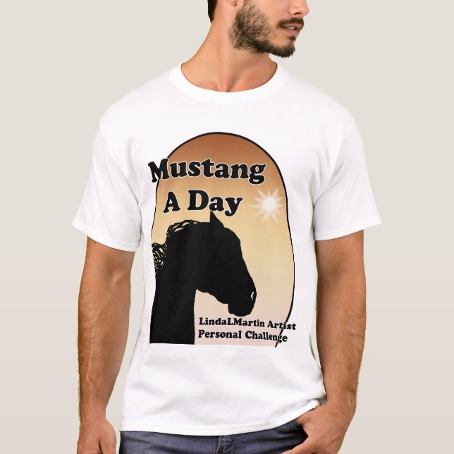Mustang eine Tagespersönliche Herausforderung T-Shirt (Vorderseite)