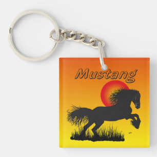 Mustang für Pferdeliebhaber Schlüsselanhänger