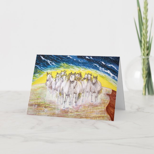 Mustang-Geist Dankeskarte (Vorderseite)