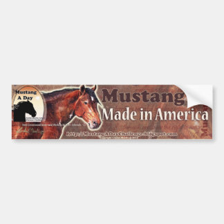 Mustang: Gemacht in Amerika ~ Davy Greasewood Autoaufkleber
