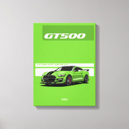 Mustang GT500 Muscle Car Poster – Green Leinwanddruck