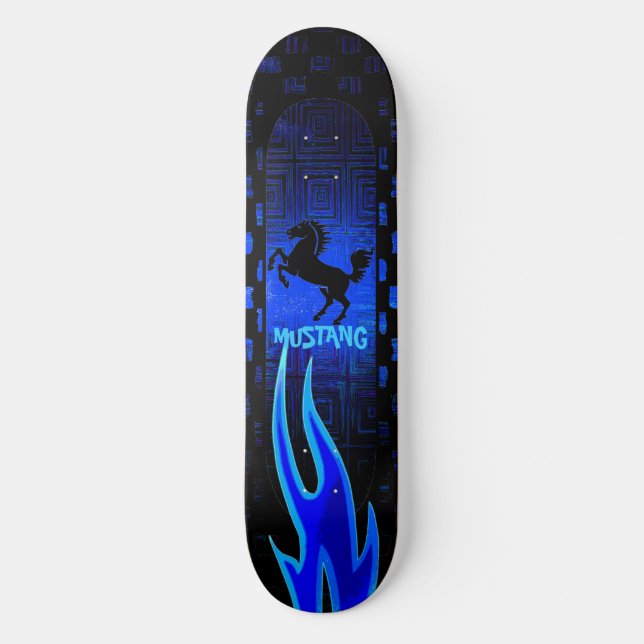 Mustang Horse Skateboard (Vorderseite)