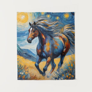 Mustang Horse Tapestry Wandteppich