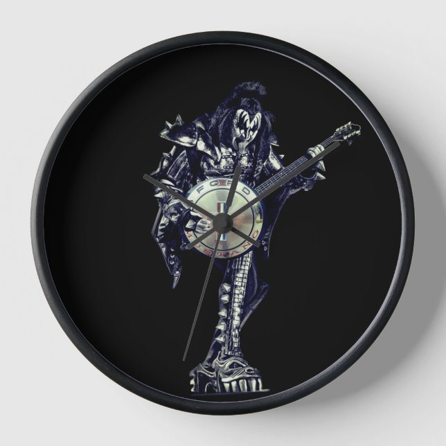 Mustang Kiss Clock Uhr (Vorderseite)