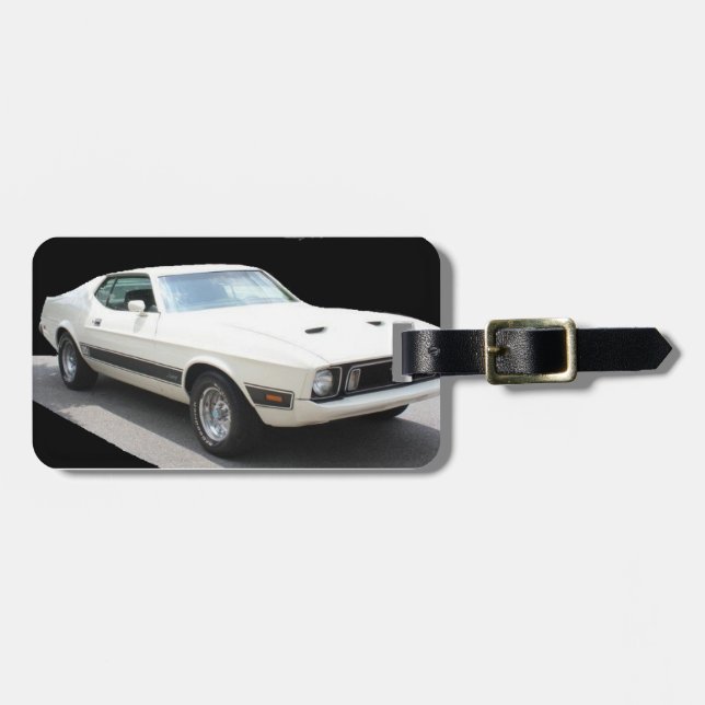 Mustang-Mach 1973 I - LuggageTag Gepäckanhänger (Vorderseite horizontal)