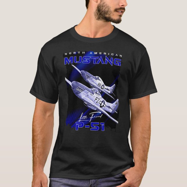 Mustang P51 Fighter Aircraft T-Shirt (Vorderseite)
