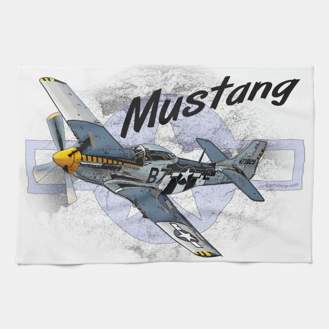Mustang P51 Handtuch (Horizontal)