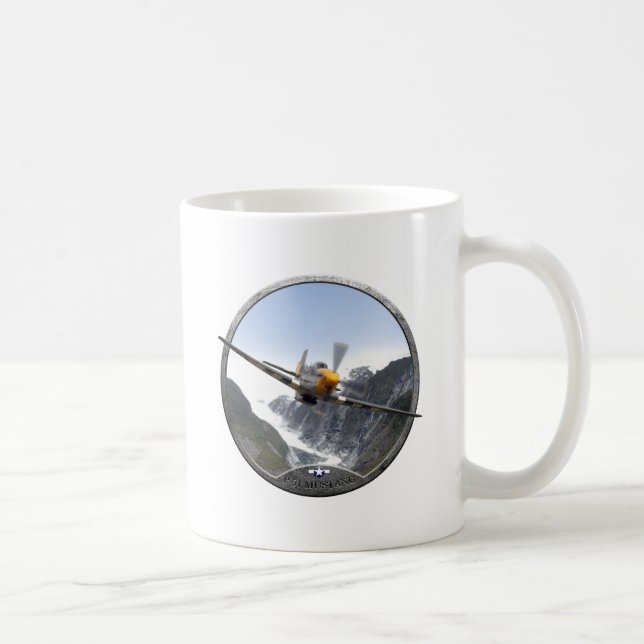 Mustang P-51 Kaffeetasse (Rechts)