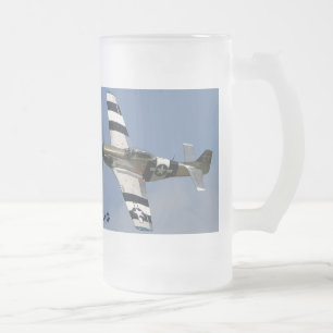 MUSTANG P-51 MATTGLAS BIERGLAS