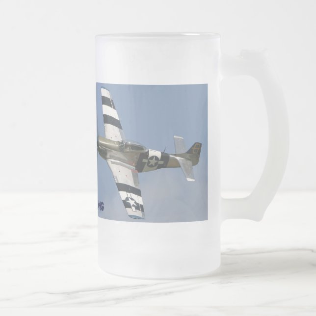 MUSTANG P-51 MATTGLAS BIERGLAS (Rechts)